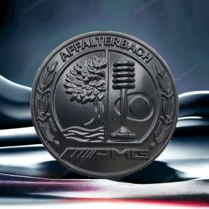 emblema logo amg 3d negro para mercedes benz 57mm 64mm adhesivo metal