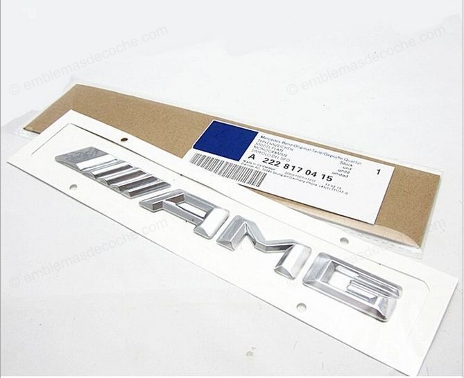 Emblema AMG Trasero Cromado para Mercedes-Benz | ABS Adhesivo 1 simbolo amg