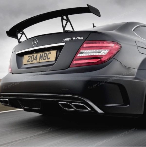 emblema logo amg plata cromado para porton trasero de mercedes benz adhesivo 2