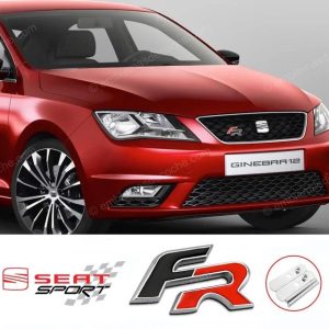 emblema logo fr de seat para parrilla delantera metal