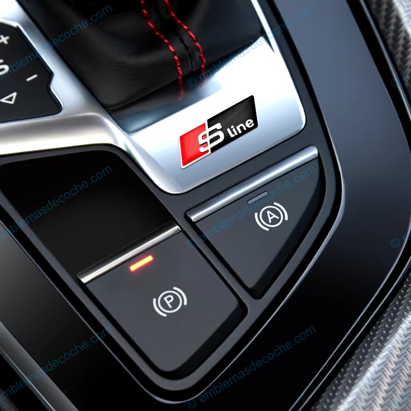 Emblema Logo Sline RS de Audi interior salpicadero adhesivo 3 emblema logo sline rs de audi adhesivo 3