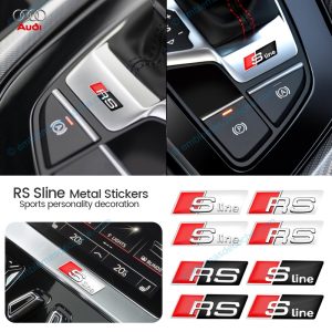 emblema logo sline rs de audi adhesivo