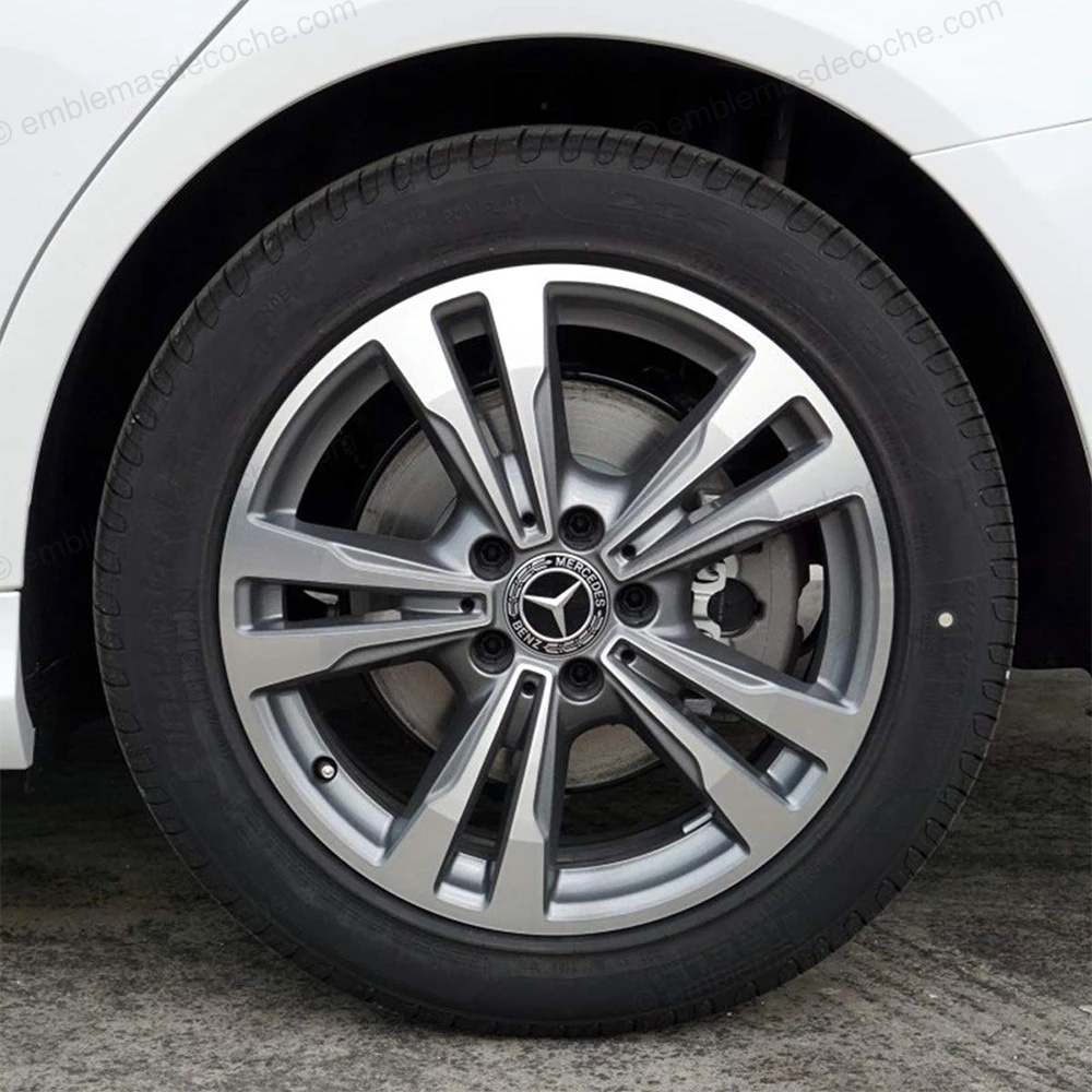 TAPABUJES CENTROS DE RUEDA LLANTA CLĂSICOS NEGROS PARA MERCEDES BENZ 75MM 3 tapabujes centros de rueda llanta clasicos negros para mercedes benz 75mm 3
