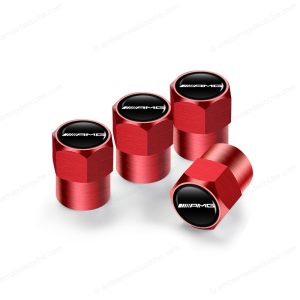 tapones amg para mercedes benz rojos para valvulas de neumaticos ruedas llantas