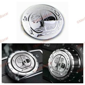 emblema logo amg affalterbach 3d boton multimedia 29mm para mercedes benz adhesivo