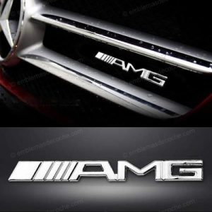 emblema logo amg para parrilla delantera de mercedes benz metal