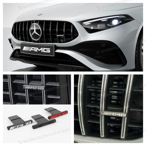emblema logo amg para parrilla delantera panamericana de mercedes benz