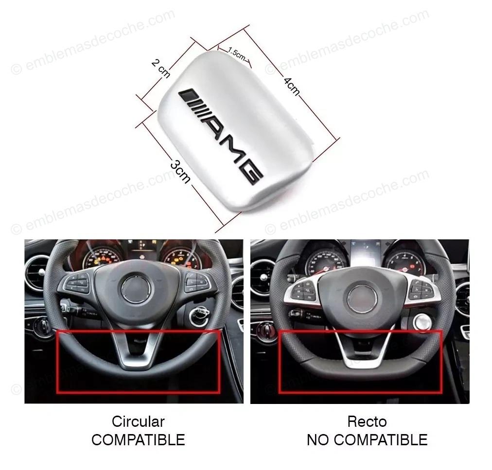 EMBLEMA LOGO AMG PARA VOLANTE MERCEDES ADHESIVO 2 emblema logo amg para volante mercedes adhesivo 5 1
