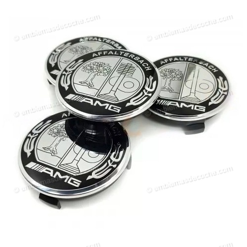TAPABUJES CENTROS DE RUEDA LLANTA AMG PARA MERCEDES BENZ 75MM 2 tapabujes centros de rueda llanta amg para mercedes benz 75mm