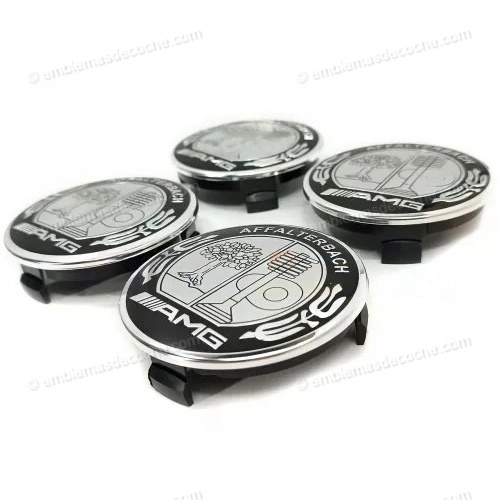 TAPABUJES CENTROS DE RUEDA LLANTA AMG PARA MERCEDES BENZ 75MM 3 tapabujes centros de rueda llanta amg para mercedes benz 75mm